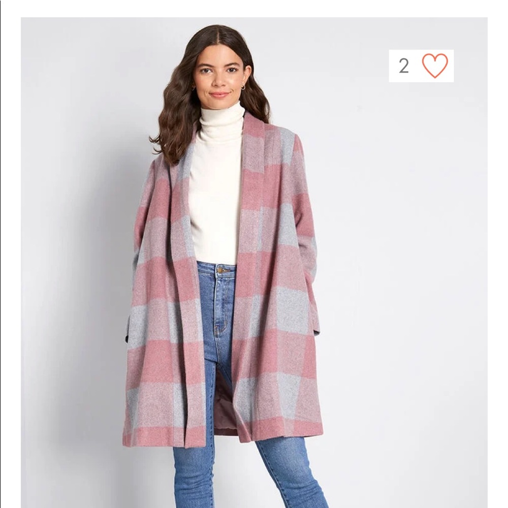 Pink & Grey Coat - Picture 2 of 3